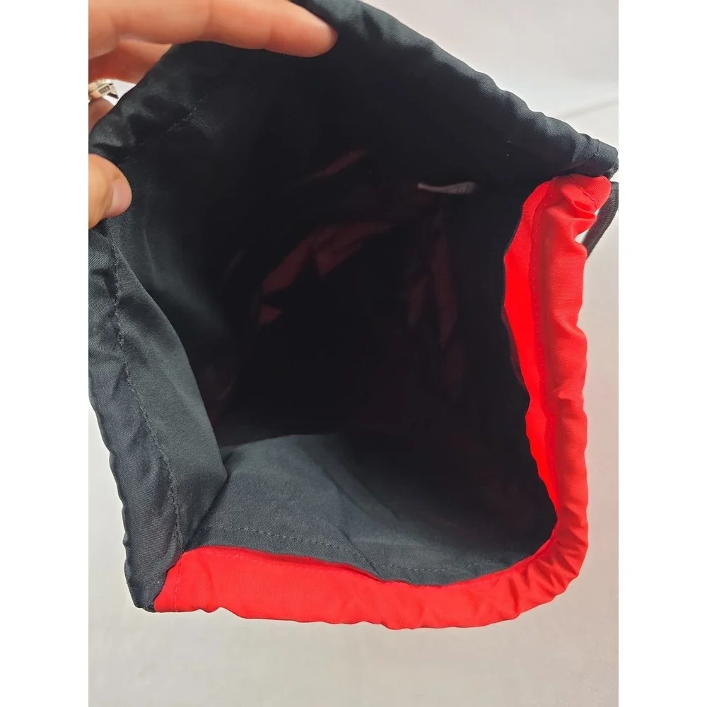 Nike Vapor Gym Sack Bag Red Black Drawstring Logo Outer Zip Pocket Inner Divider